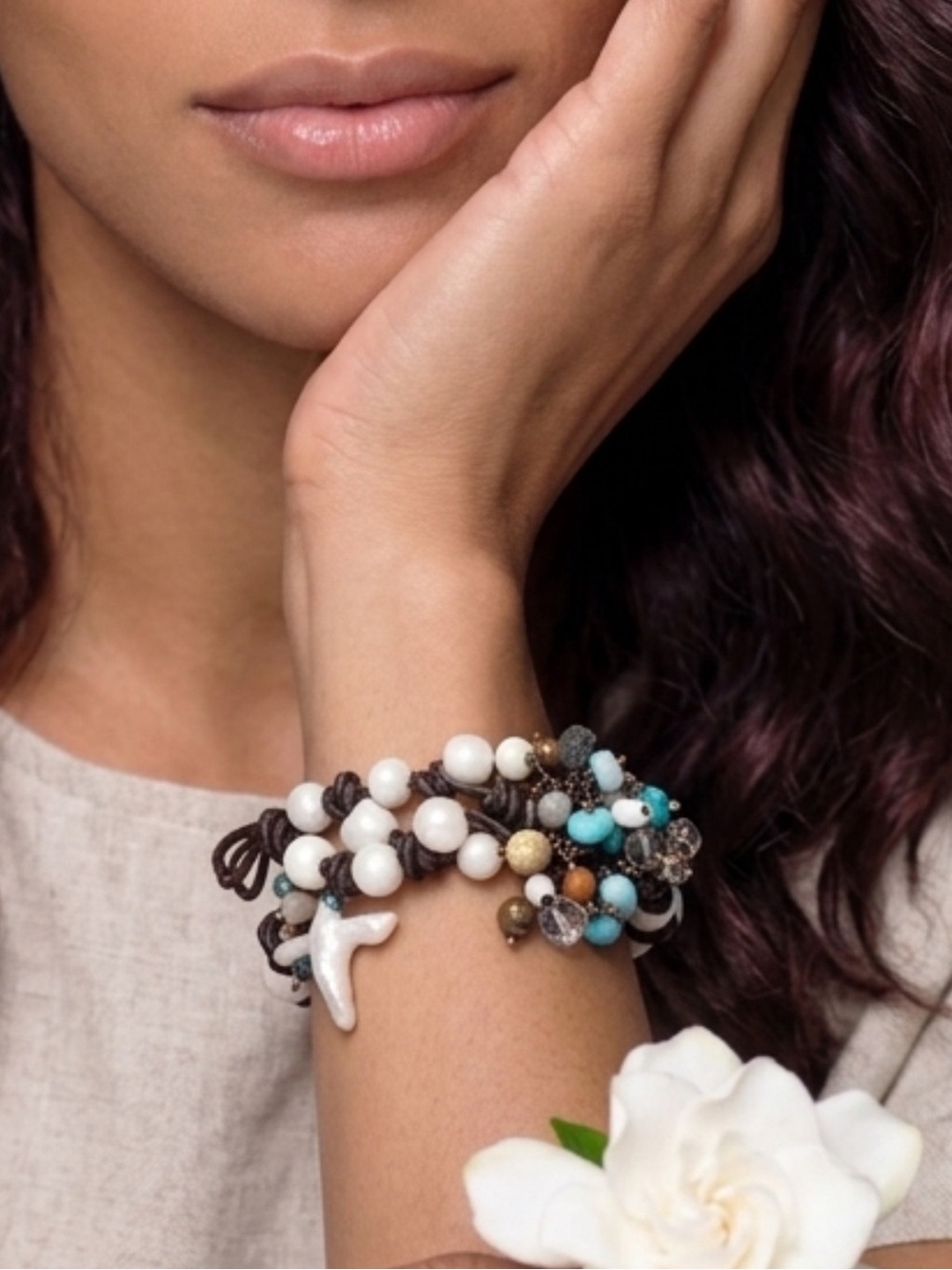 Bracelet Pearls, turquoise and more! Stunning!